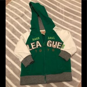 Infant boy zip up sweater